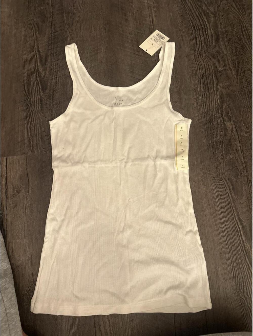 A New Day Women's White Vests-tanks-cami